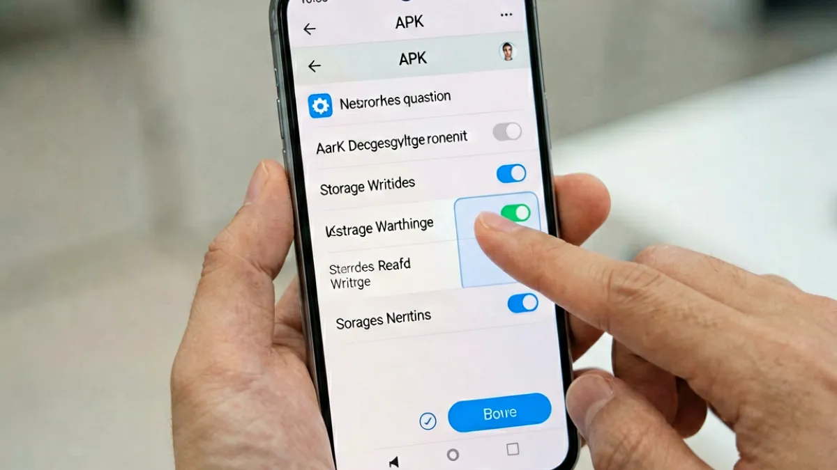 手机屏幕显示 APK 安装权限列表，用户正在仔细核对东京热 app 所申请的系统权限项目